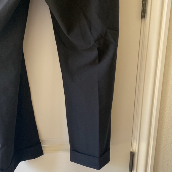 Women’s Vince black cuffed trouser Size 16 slightly cropped 10% elastane - Picture 6 of 8
